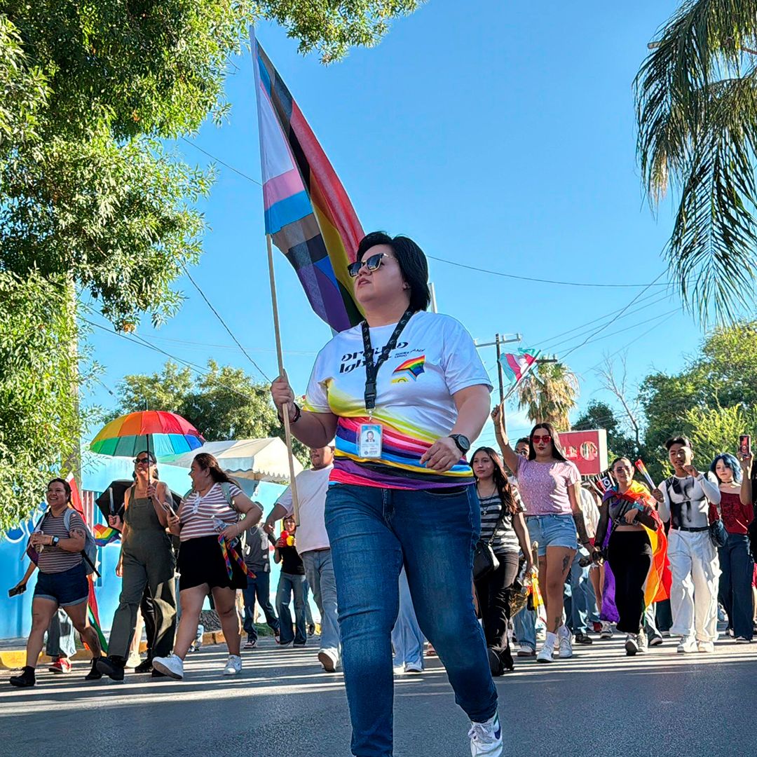 Más de 400 personas participan en la Marcha del Orgullo LGBTIQ+ en Gómez Palacio y Lerdo